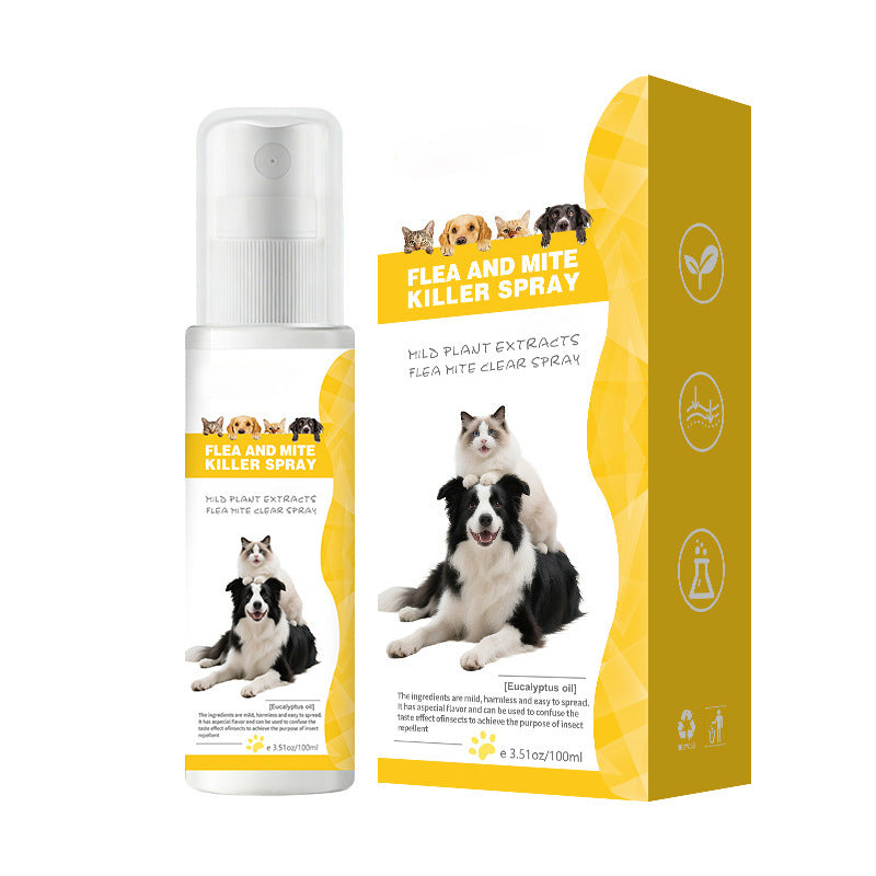 🔥50 % de réduction le dernier jour !🔥Spray antiparasitaire doux pour animaux de compagnie