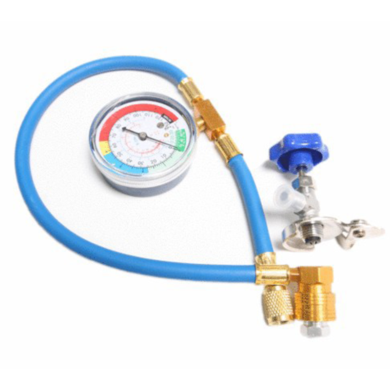 🔧⚙️ PROMO FLASH 50% ! Kit de Remplissage de Réfrigérant R134a – Avec Manomètre (0-350 PSI), Raccord Rapide 13mm, Compatible R12/R22, pour Climatisation Auto 🚗