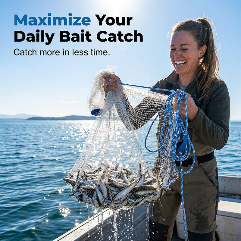 📢📢40% DE RÉDUCTION !! ⏰ Épervier de Pêche Facile à Lancer – Nylon Monofilament – Maillage Résistant & Coulissage Rapide – Diamètre 300/360 cm – Eau Douce et Mer 🐟