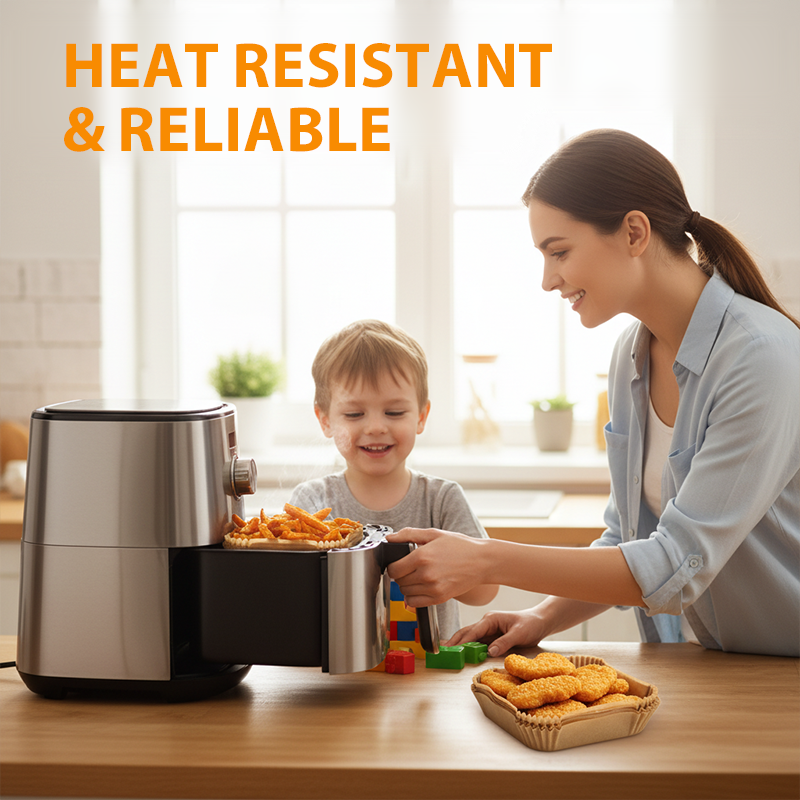 🔥-50% PROMO✨Feuilles cuisson jetables friteuse à air, antiadhésives résistantes chaleur🍟