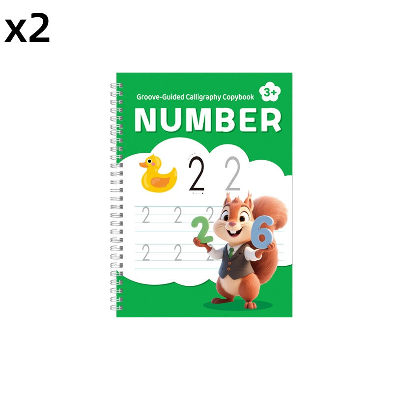 ⏰ PROMO FLASH -50% ✍️ Cahier calligraphie réutilisable, rainures de guidage, parfait pour apprendre l’écriture aux enfants 📖✨