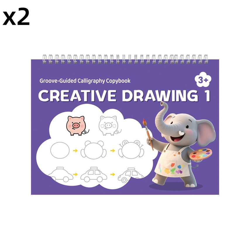 ⏰ PROMO FLASH -50% ✍️ Cahier calligraphie réutilisable, rainures de guidage, parfait pour apprendre l’écriture aux enfants 📖✨