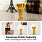 Offre limitée ⏳ -50% : Grand verre à bière orné d'un relief artistique