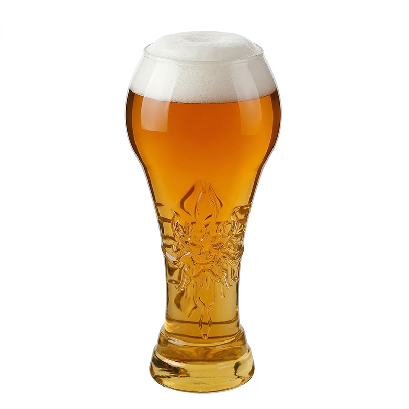 Offre limitée ⏳ -50% : Grand verre à bière orné d'un relief artistique