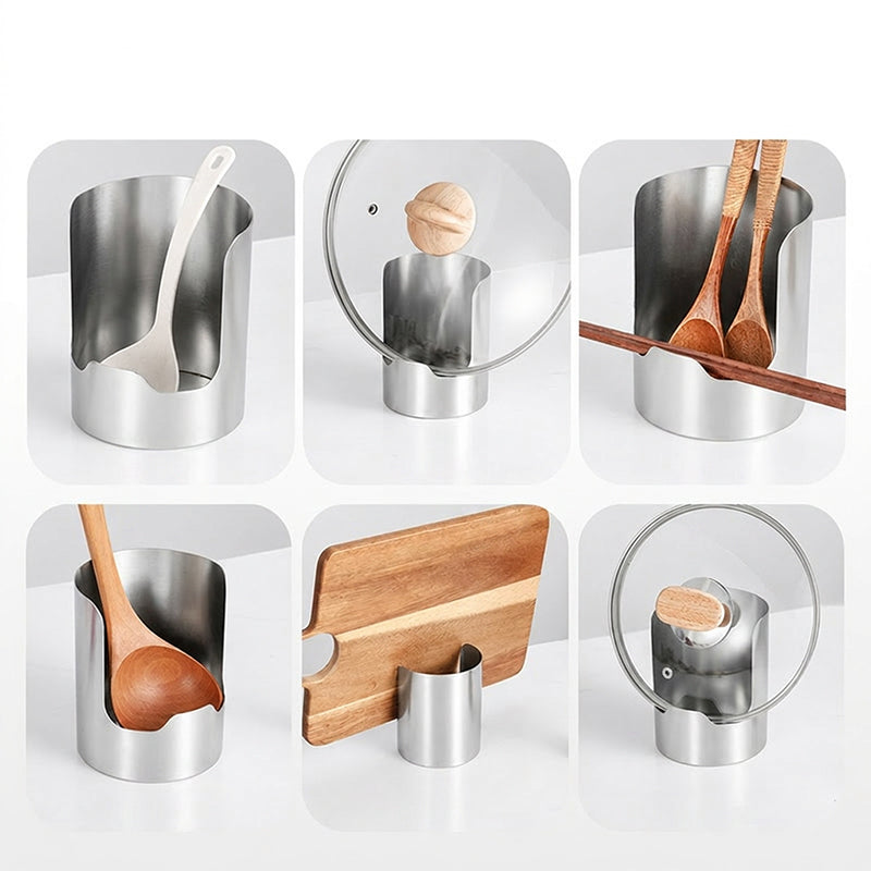 🔥50 % DE RÉDUCTION🍳 Organisateur d'ustensiles de cuisine multifonctionnel | Acier inoxydable robuste pour une durabilité accrue · Design vertical compact · Facile à nettoyer et résistant aux graisses