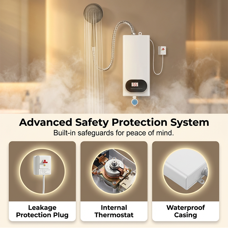 🔥 PROMO FLASH : 50% DE RÉDUCTION ! 💧 Chauffe-Eau Électrique Instantané Compact & Sûr – Design Ultra-Compact Sans Réservoir – Affichage LED Intelligent – Protection Anti-Fuite & Surchauffe – Idéal Sous Évier, Salle de Bain & Camping-Car 🏠