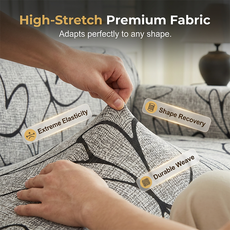 🛋️ PROMO FLASH : 50% DE RÉDUCTION ! Housse de Canapé Universelle Extensible – Tissu Élastique Haute Performance, Fixation Antidérapante & Ourlet à Volants Élégant for un Relooking Instantané de Votre Salon ✨🧵
