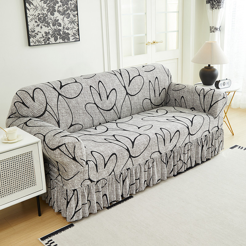🛋️50% DE RÉDUCTION !🧵 Housses de canapé universelles extensibles – Tissu élastique, fixation antidérapante🌿🏠