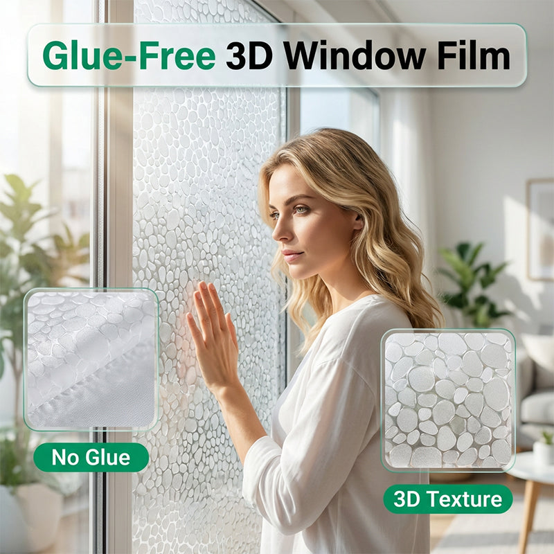 Film adhésif statique 3D pour vitre