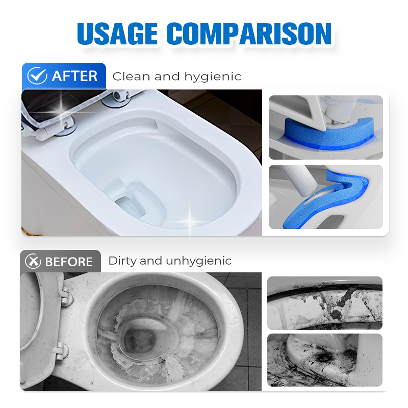 🚽 Lot Brosses WC Jetables Sans Contact – ABS/PS/PP + Éponge – Éjection Bouton & Support Mural for Hygiène Salle de Bain