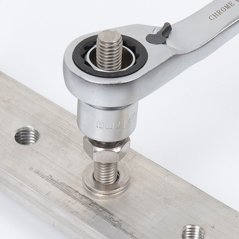 🔧📐Coffret douilles universel, cliquet angle réduit avec rallonge‑cardan, pour auto moto et meubles🚗✨