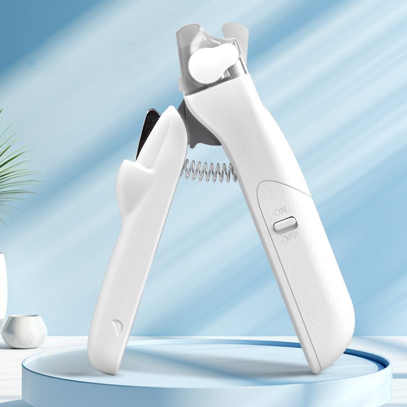 Coupe-ongles pour animaux avec lumière LED et lames en acier inoxydable