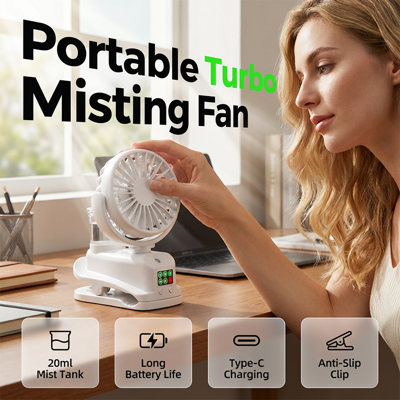 Ventilateur personnel rechargeable par USB