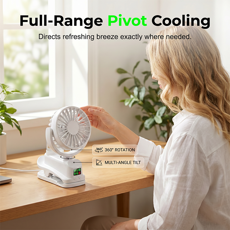 Ventilateur personnel rechargeable par USB