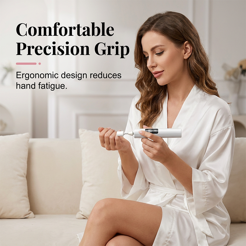 💎OFFRE LIMITÉE : 50 % DE RÉDUCTION !✨Kit professionnel de lime à ongles électrique avec écran numérique et 4 embouts – Sans fil, ergonomique, pour la manucure et la pédicure à domicile