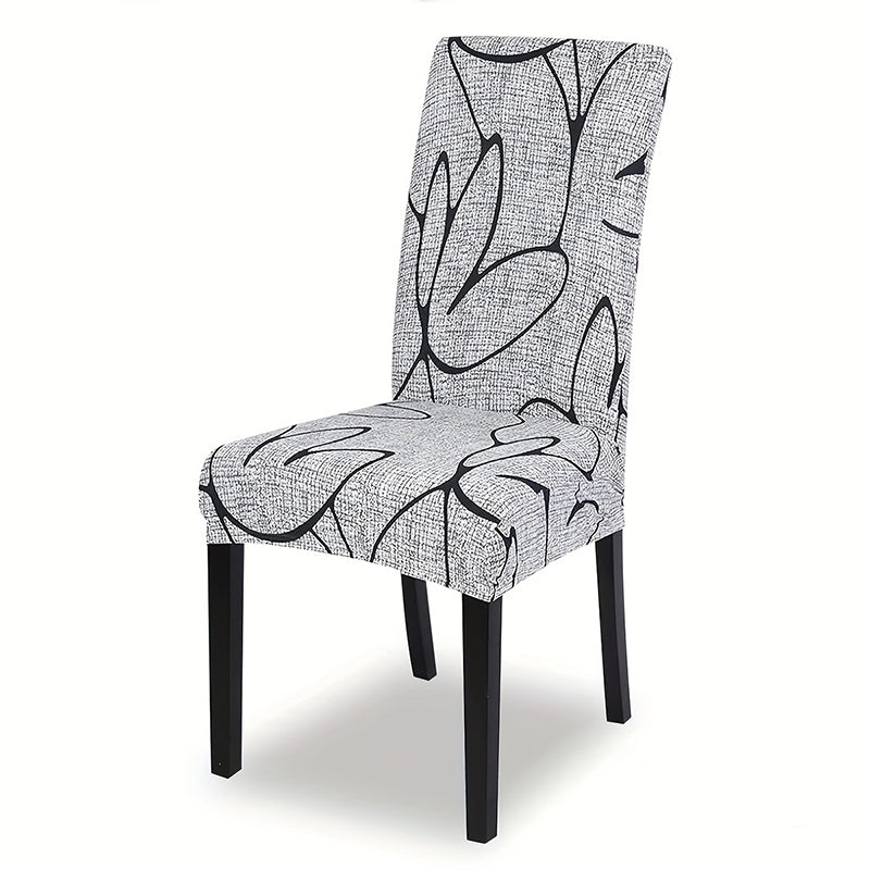🪑 50% DE RÉDUCTION! 🔥 Housse de Chaise Extensible – Polyester, pose glissée & ajustable – Relooking maison facile et économique ✨