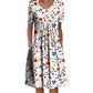 📢🌹 PROMO FLASH -50% ! Robe Femme Décontractée à Imprimé Floral – Légère, Confortable, Lavable en Machine, 4 Motifs, Tailles S-3XL ✨