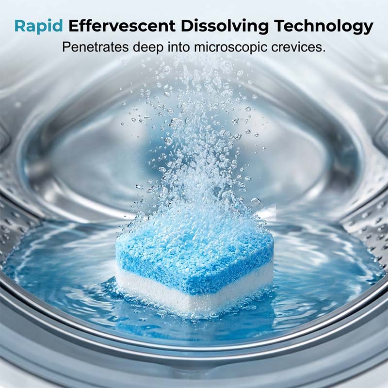 🧺 50% DE RÉDUCTION – Comprimés nettoyants pour lave-linge – élimine la saleté et les odeurs – technologie effervescente – 12 comprimés – pour tous les types de machines