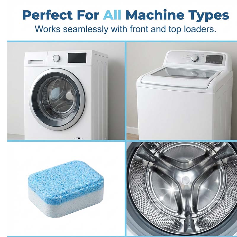 🧺 50% DE RÉDUCTION – Comprimés nettoyants pour lave-linge – élimine la saleté et les odeurs – technologie effervescente – 12 comprimés – pour tous les types de machines