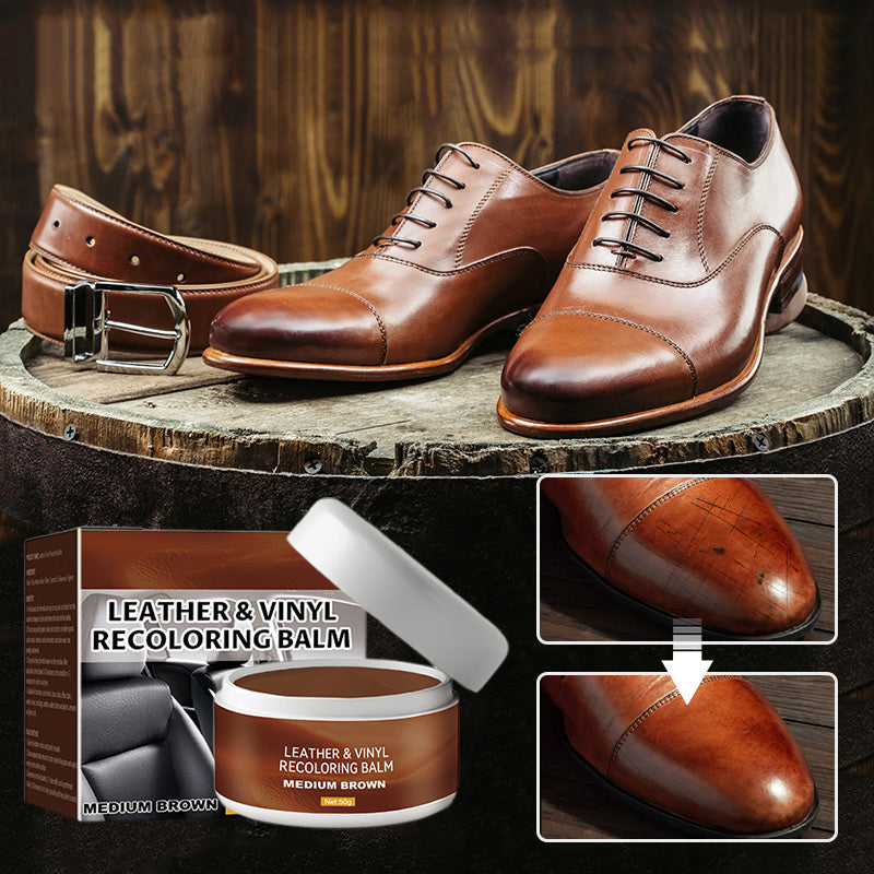 👜 Pâte de réparation pour cuir – Comble rayures et abrasions, formule protectrice anti-eau et saleté – 5 couleurs disponibles (noir, marron, gris, blanc) – Finition impeccable en quelques minutes ✨