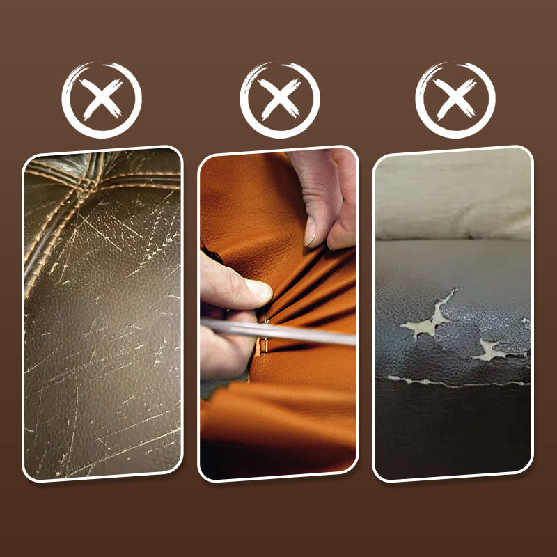 👜 Pâte de réparation pour cuir – Comble rayures et abrasions, formule protectrice anti-eau et saleté – 5 couleurs disponibles (noir, marron, gris, blanc) – Finition impeccable en quelques minutes ✨