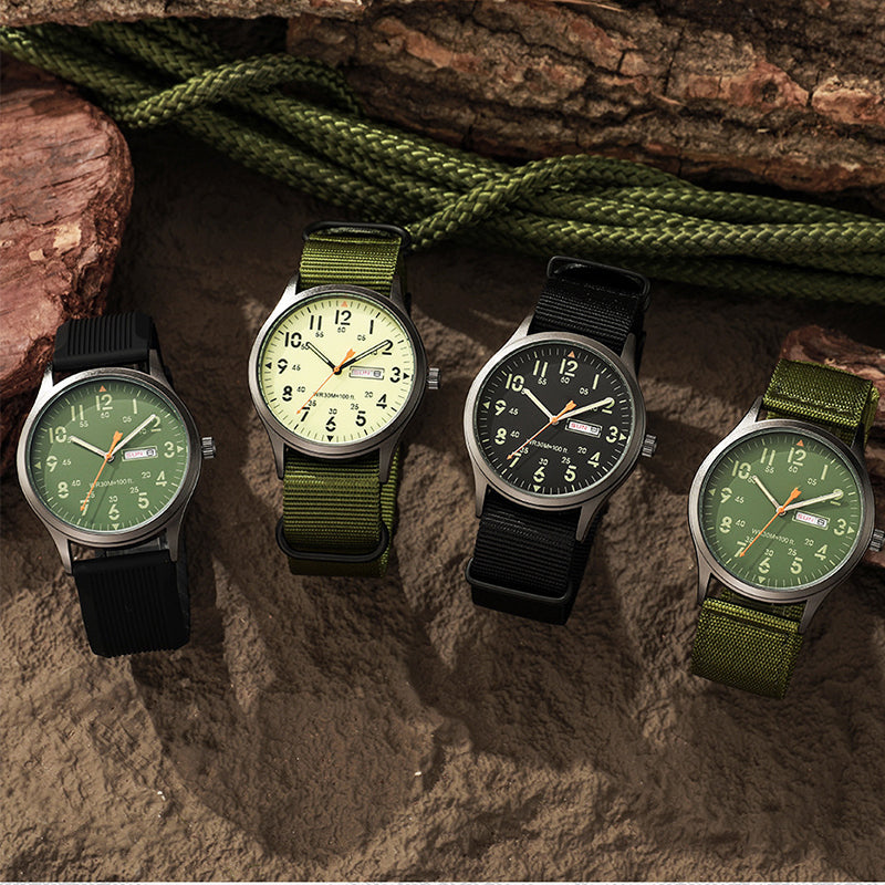 ⌚ 50% DE RÉDUCTION 🎉 Montre à quartz homme – Double affichage lumineux & 30M étanche – Fenêtre date – style & fonctionnalité au poignet 🕶️✨💪