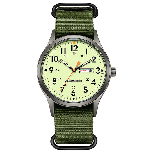 ⌚ 50% DE RÉDUCTION 🎉 Montre à quartz homme – Double affichage lumineux & 30M étanche – Fenêtre date – style & fonctionnalité au poignet 🕶️✨💪