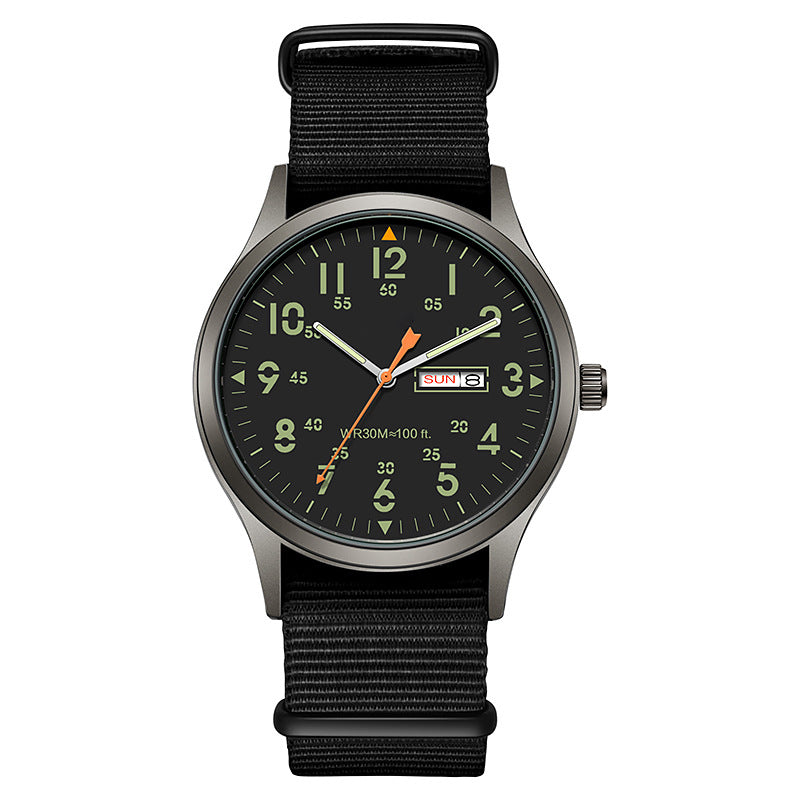 ⌚ 50% DE RÉDUCTION 🎉 Montre à quartz homme – Double affichage lumineux & 30M étanche – Fenêtre date – style & fonctionnalité au poignet 🕶️✨💪