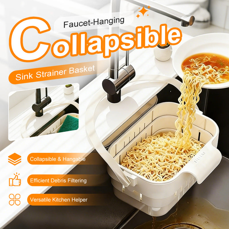 🚰 Soldes 2026 — Plus de 29 000 vendus!🔥 Panier d'Évier Pliable à Suspendre – Filtration Efficace 🧺