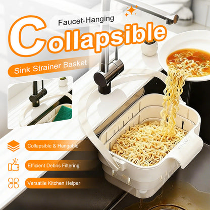🚰 Soldes 2026 — Plus de 29 000 vendus!🔥 Panier d'Évier Pliable à Suspendre – Filtration Efficace 🧺