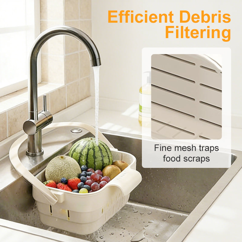 🚰 Soldes 2026 — Plus de 29 000 vendus!🔥 Panier d'Évier Pliable à Suspendre – Filtration Efficace 🧺