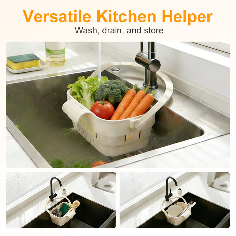 🚰 Soldes 2026 — Plus de 29 000 vendus!🔥 Panier d'Évier Pliable à Suspendre – Filtration Efficace 🧺