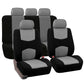 🛋️ Housses de siège auto universelles – Polyester durable et confortable – 5 coloris (gris/rouge/bleu/beige/noir) – Protection contre taches et usure 🚗