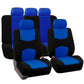 🛋️ Housses de siège auto universelles – Polyester durable et confortable – 5 coloris (gris/rouge/bleu/beige/noir) – Protection contre taches et usure 🚗