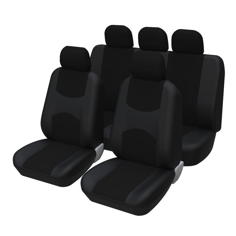 🛋️ Housses de siège auto universelles – Polyester durable et confortable – 5 coloris (gris/rouge/bleu/beige/noir) – Protection contre taches et usure 🚗