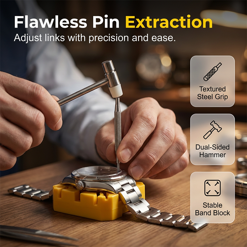 ⌚🔧 Kit complet de réparation de montres – 72 pièces, tous les outils nécessaires pour ouvrir, ajuster et réparer chez soi 💎✨