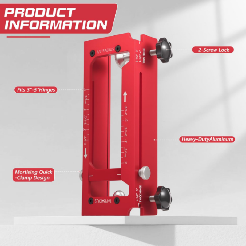 📐 PROMO LIMITÉE 50% DE RÉDUCTION ! ✨ Gabarit charnière réglable en aluminium – Précis, Robuste, Polyvalent 🚪