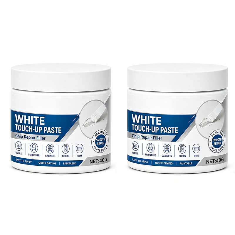 🏆 2 achetés, le 3e offert 🎁Pâte de retouche pour meubles blancs avec pincea