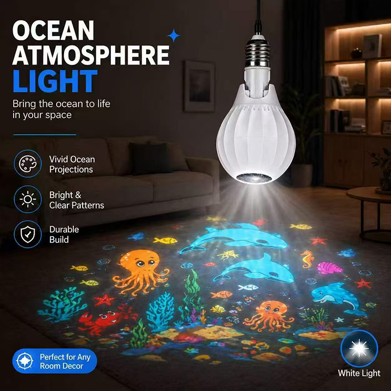 🔥PROMO FLASH ‑50%🔥 Ampoule LED de projection orientable 🎆 Orientation modulable, installation simple pour créer une ambiance lumineuse unique ✨