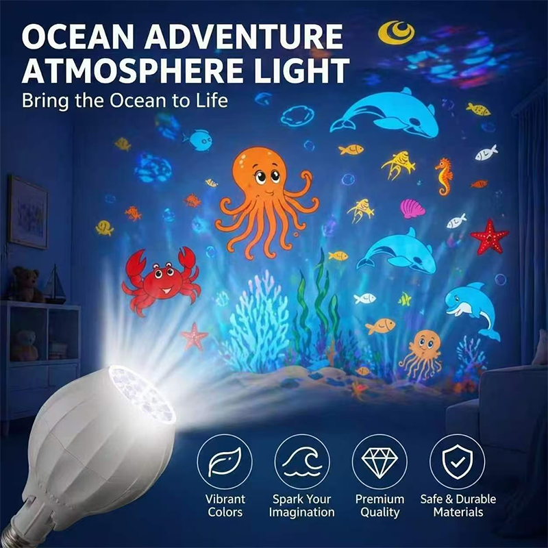 🔥PROMO FLASH ‑50%🔥 Ampoule LED de projection orientable 🎆 Orientation modulable, installation simple pour créer une ambiance lumineuse unique ✨
