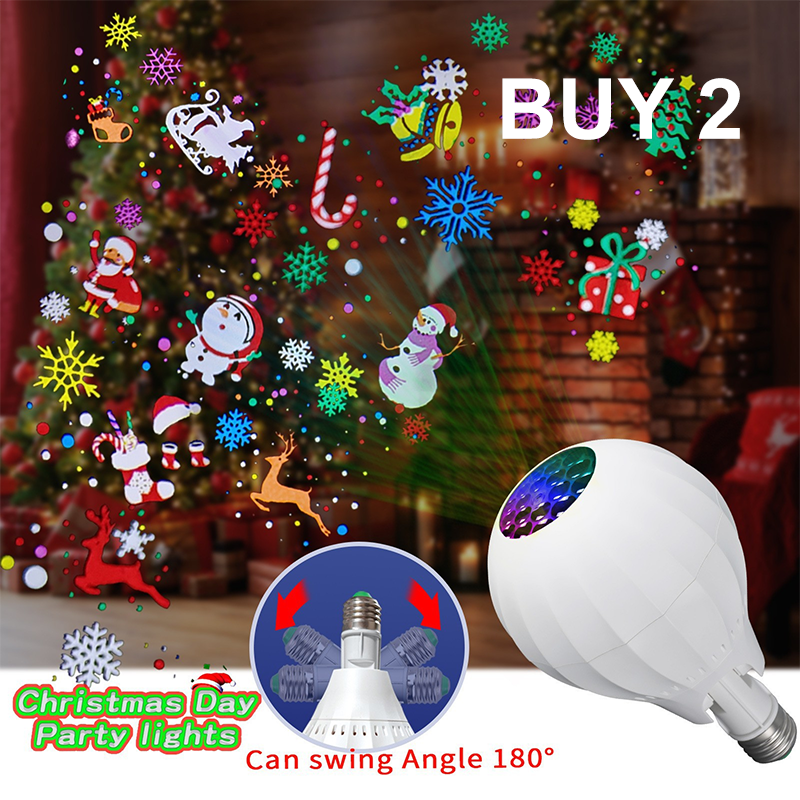 🔥PROMO FLASH ‑50%🔥 Ampoule LED de projection orientable 🎆 Orientation modulable, installation simple pour créer une ambiance lumineuse unique ✨