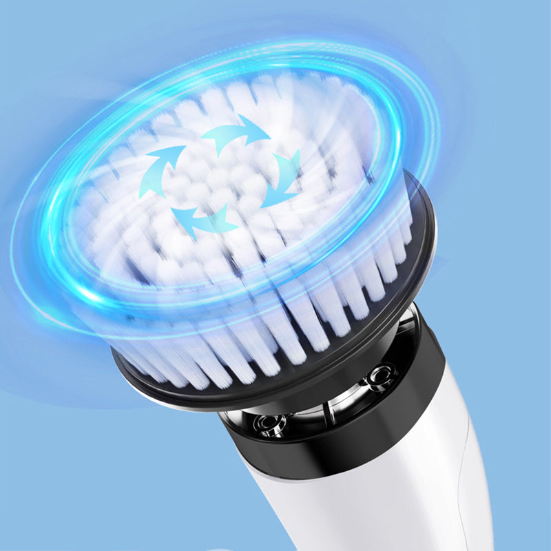 ⏳Offre spéciale à durée limitée⏰Kit de brosses de nettoyage rechargeables avec manche télescopique et 8 embouts — Plus besoin de se baisser ni de s'agenouiller, un nettoyage facile et sans effort