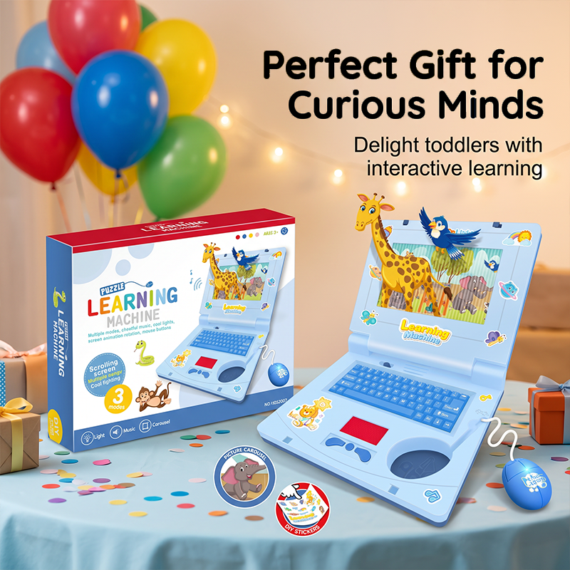 💻 55 % DE RÉDUCTION ! 🧸 Ordinateur portable jouet interactif de simulation – Lumières, sons et jeux éducatifs – Stimule de manière ludique la créativité et la motricité des enfants 🎵