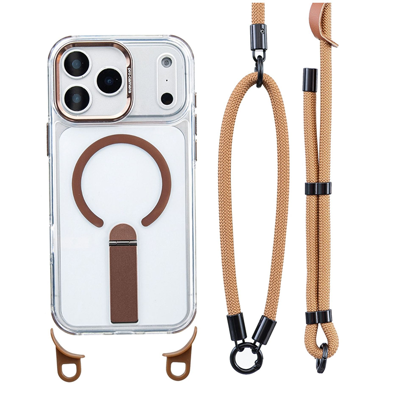📱 -50% ! 🎀 Coque Multifonctionnelle avec Dragonne pour Smartphone – TPU – Support Intégré & Dragonne Réglable 8 mm – Compatible iPhone 14/15/16/17 Pro/Max 🧲