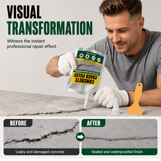 Mastic et scellant imperméable pour fissures de béton