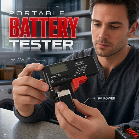 🥳PROMOTION EXCEPTIONNELLE 2026🥳💞Plus de 50 000 unités vendues !📊🔦 50 % de réduction ! Testeur de batterie numérique – Grand écran LCD affichant la charge restante exacte. Compact et portable – testez avant de jeter ! 🧪💪