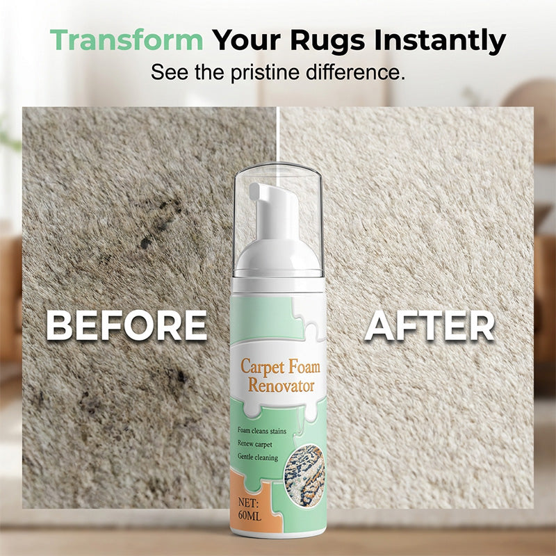 🧹🛒 -50% ! 🏠Mousse Détachante Sans Eau pour Tapis – Nettoyage Instantané, Micro-Mousse Avancée & Serviette Premium.