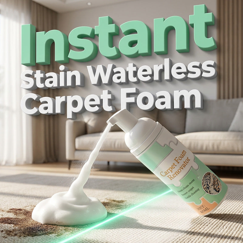 🧹🛒 -50% ! 🏠Mousse Détachante Sans Eau pour Tapis – Nettoyage Instantané, Micro-Mousse Avancée & Serviette Premium.