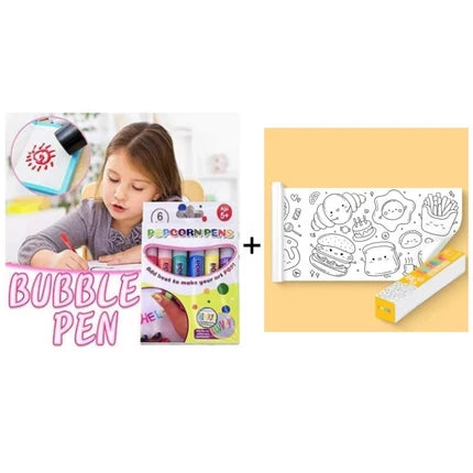 🎄Stylos à dessin DIY Bubble Popcorn🎁Achetez-en 3, payez-en 2