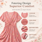 Robe femme à col en V, imprimé floral et taille torsadée